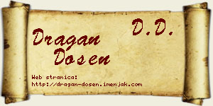 Dragan Došen vizit kartica